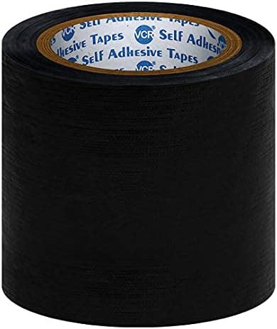 VCR Black Duct Tape - 18 Meters in Length 96mm / 4" Width - 9 Rolls Per ...