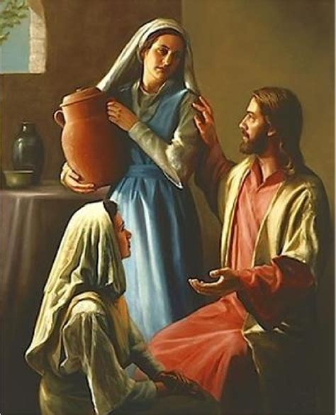 Mary, Martha & Jesus Fine Art; painting Pictures Of Christ, Religious ...