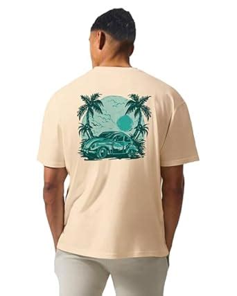 Buy Buy That Trendz Mens Oversized Tshirt Tropical Beetle Printed Drop ...