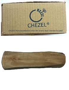 Buy CHEZEL® Pure Sandalwood Stick 40+ Grams Real Chandan ki Lakdi ...