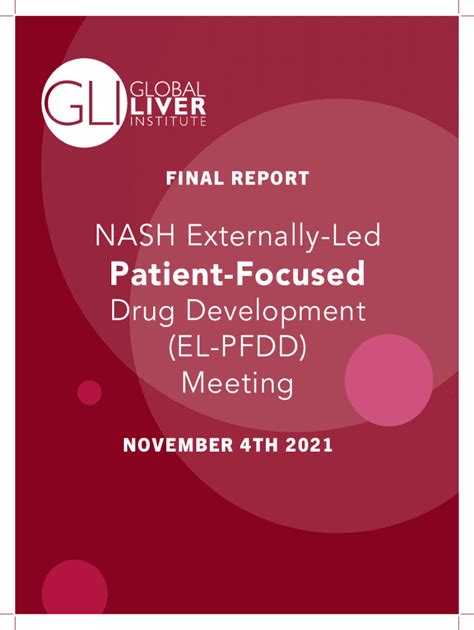 Fillable Online Externally Led Patient-Focused Drug Development (PFDD ...