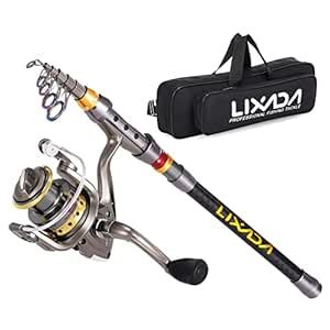 Eryue Telescopic Fishing Rod and Reel Combo Full Kit Carbon Fiber ...