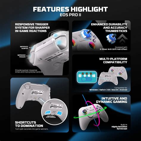 قبضة تحكم لاسلكية FANTECH EOS PRO II WGP15 V2 White | الاردن