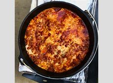 Camp Oven Lasagna   Dutch Oven Daddy