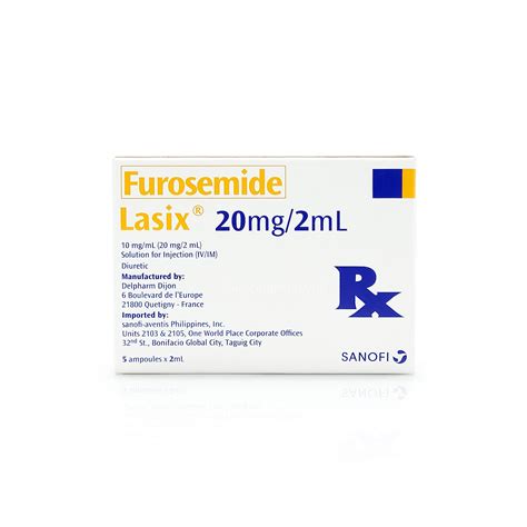 All / Lasix® 10mg/mL Solution for Injection (IV/IM) 20mg/2mL