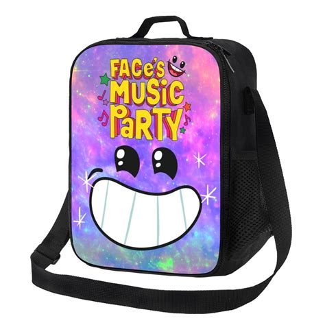 Face'S Music Party Lunch Bag Lunch Box Lightweight Durable Lunch Tote ...