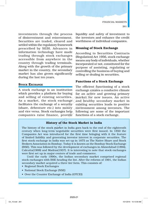 Financial Markets - NCERT Book of Class 12 Business Studies Part II