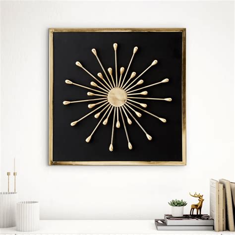 Buy Panorama Flare Metal Beaded Decorative Wall Accent from Home Centre ...