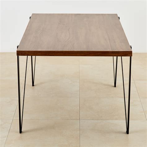 Buy Ajax Mango Wood 6-Seater Dining Table - Brown from Home Centre at ...