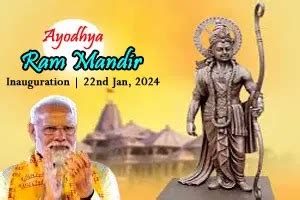 Ram Mandir Inauguration in Ayodhya on 22nd January, 2024: A Historical ...