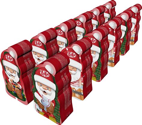 Pack x12 latas Kit-Kat Santa Claus (cada una con 2 KitKat, 1 Mini y 3 ...