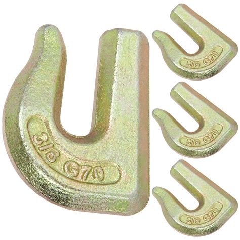Buy 4Pack 3/8 Inch Weld On Grab Hook, Heavy Duty Grade 70 Forged Grab ...