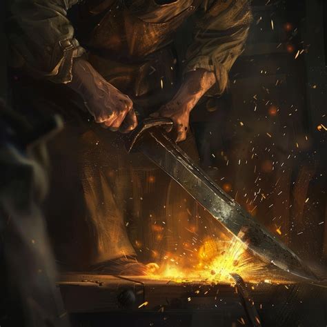 Image result for Forging Sword Drawing