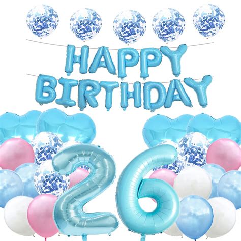 Sweet 26th Birthday Balloon 26th Birthday Decorations Happy 26th ...
