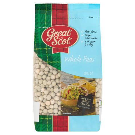 Great Scot Whole Peas 500g - One Stop