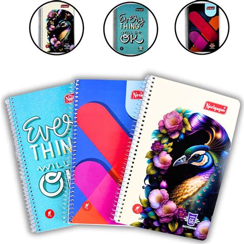 Spiral Notebook No. 66 - 80 & 160 Pages (14.5cm x 22.5cm) – Neelgagan