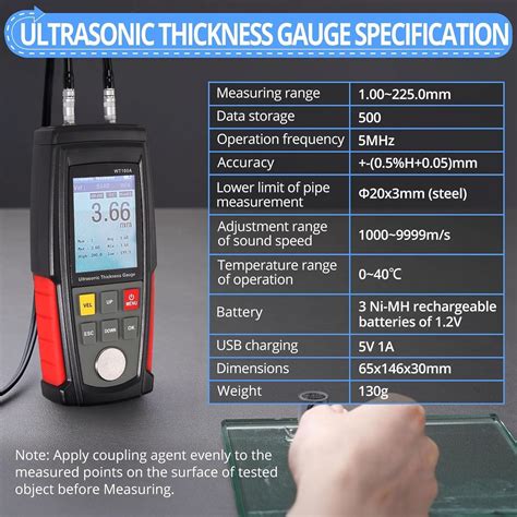 CAMWAY Digital Ultrasonic Thickness Gauge Meter with India | Ubuy