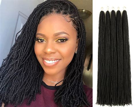 Buy GUOHUI Micro Faux Locs Crochet Hair, 36 Inch 5 Packs Color Natural ...