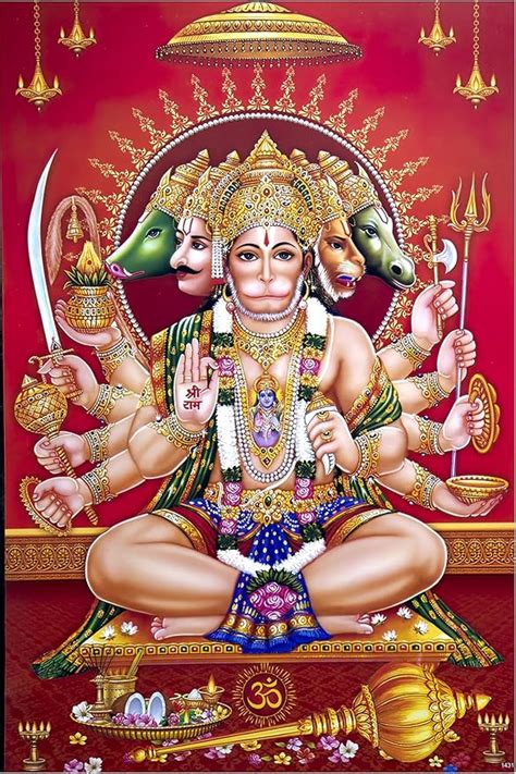 wallpics® Lord Hanuman Religious Painting Poster II God Hanuman Ji For ...