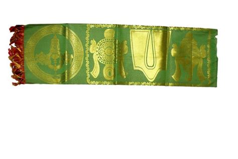 Red Zari Tirupati balaji shawl