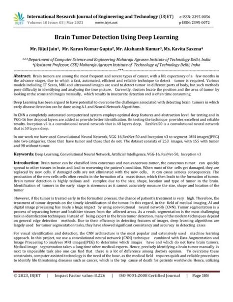 Image result for Deep Learning Algorithms Brain Tumor