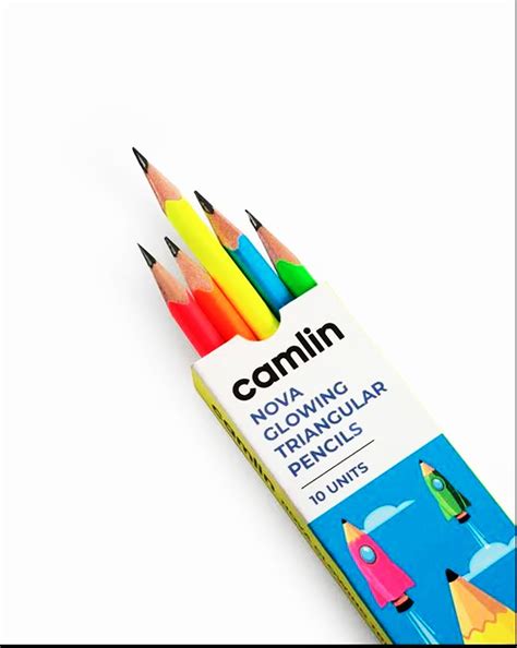 Camlin Nova Glowing Triangular Pencils SKU 51396