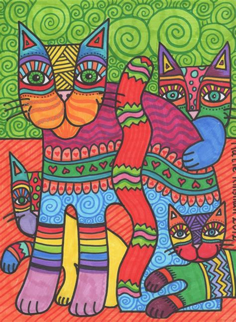 Pin by Gina Melara on art lessons | Laurel burch art, Laurel burch cats ...