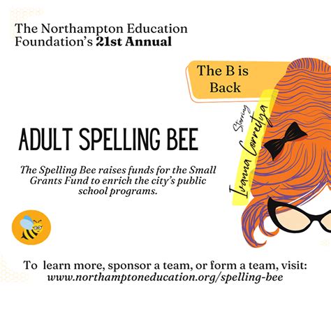 The Northampton Education Foundation Adult Spelling Bee - BOMBYX