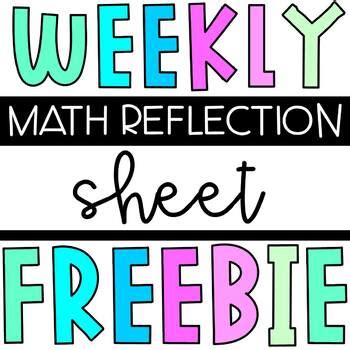 Math Reflection Activities 的图像结果