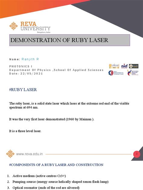 Image result for Ruby Laser Working Principle