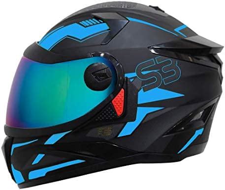 Steelbird SBH-17 Terminator Full Face Graphic Helmet (Medium 580 MM ...