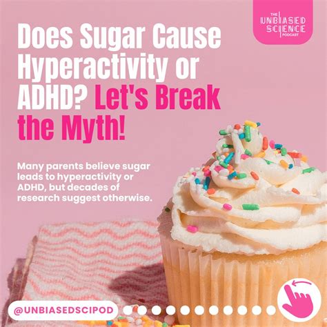🍰 The long-held belief that sugar causes hyperactivity or contributes to ADHD has been debunked ...