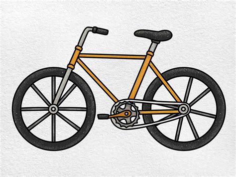 Easy Bike Drawing - HelloArtsy