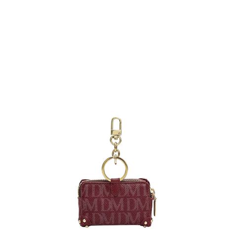 Monogram Leather Key Chain - Blood Stone – Da Milano