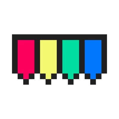 Image result for Tutorial Button Blue Pixel