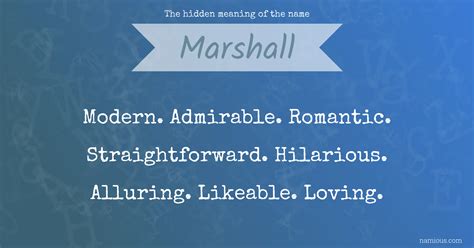 What Does Marshall Mean As A Name at Brenda Edmonds blog