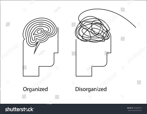 Organized Vs Disorganized Order Chaos Stock Vector (Royalty Free) 328409015
