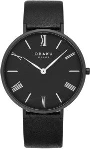 OBAKU Folie Ebony Analog Watch - For Men - Buy OBAKU Folie Ebony Analog ...