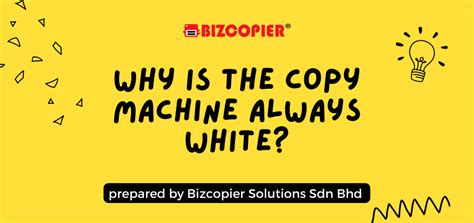 Why Is the Copy Machine Always White? - RICOH PHOTOCOPIER