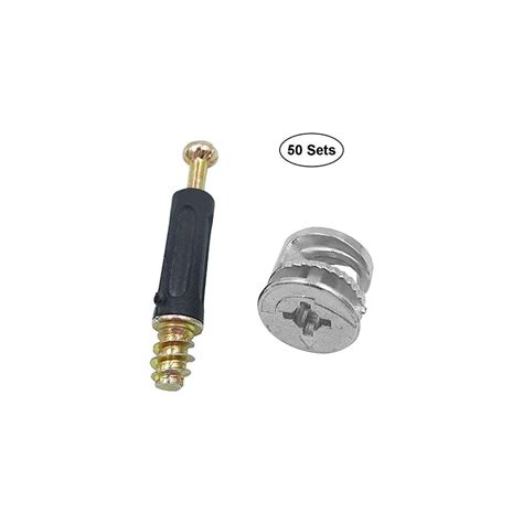 Buy Bestgle 50 Sets Furniture Connecting Cam Lock Fittings with Dowel ...