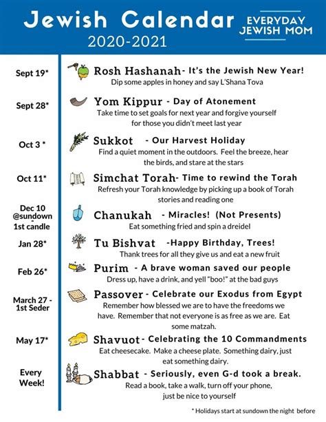 2024 Hebrew Calendar