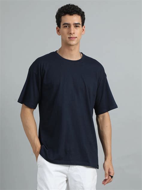 Men Solid Oversized Cotton T-Shirt – SILISOUL