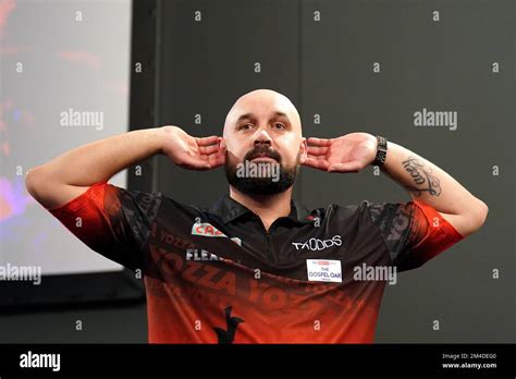 England's Jamie Hughes walks out before playing Netherlands' Jimmy ...