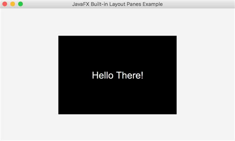 JavaFX Layout Panes 的图像结果