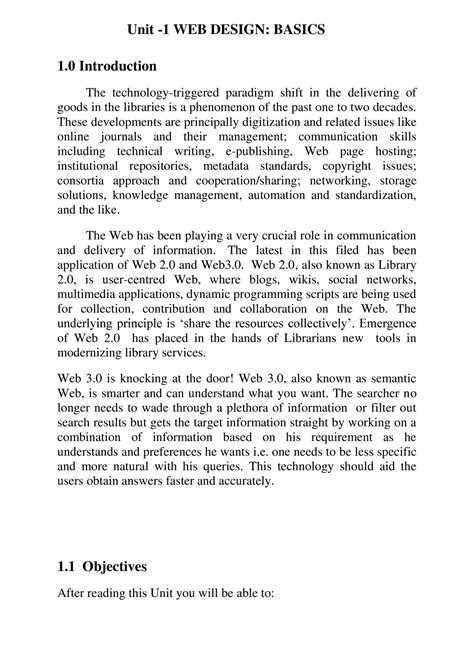 WEB Design - Basics - Lecture notes 1-4 - 1 Introduction The technology ...