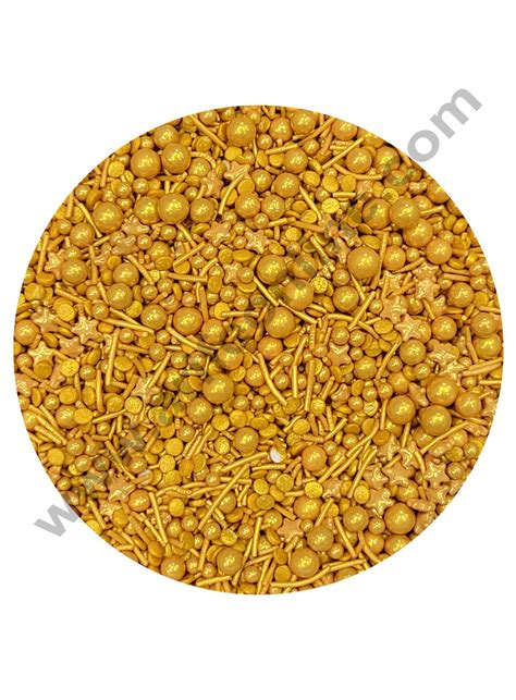 Cake Decor Sugar Candy - Golden Mashup Sprinklers and Candy – Arife ...