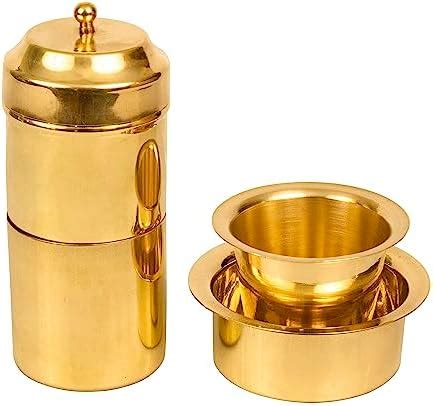 Spillbox Traditional Brass Filter Coffee Maker, Brass, Decoction Liquid ...