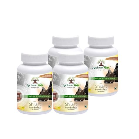 Aachman Veda Cure for Life ® Shilajit Pure Extract Capsules |100% ...
