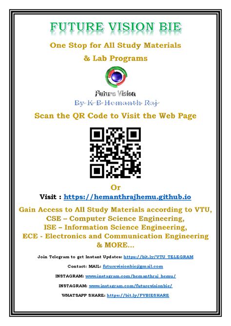 SOA SYS - Summary VTU 7 & 8 Sem TimeTable - Visit : hemanthrajhemu ...