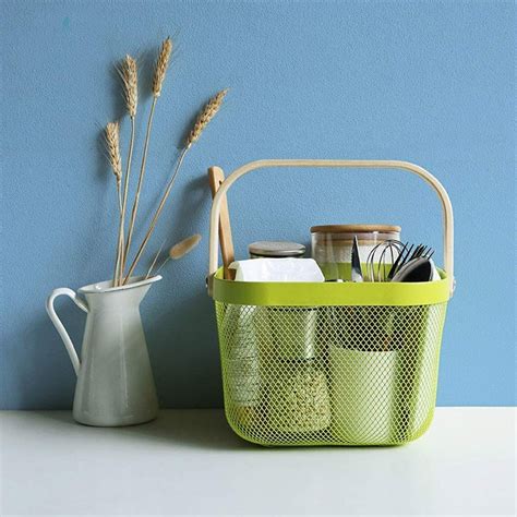 Overa Fruit Dish Creative Metal Wire Fruit Basket, Square Storage ...